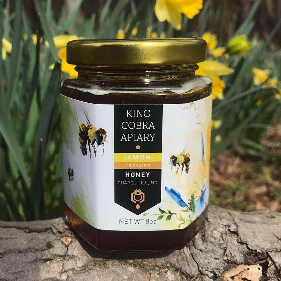 Lemon Infused Honey, North Carolina Honey.