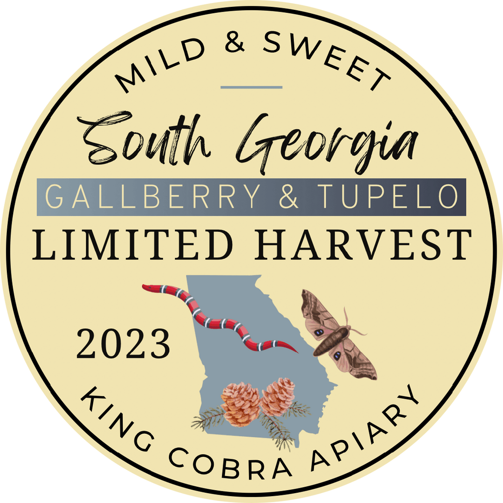Raw Honey - Gallberry & Tupelo Harvest - 8 oz - Georgia Honey