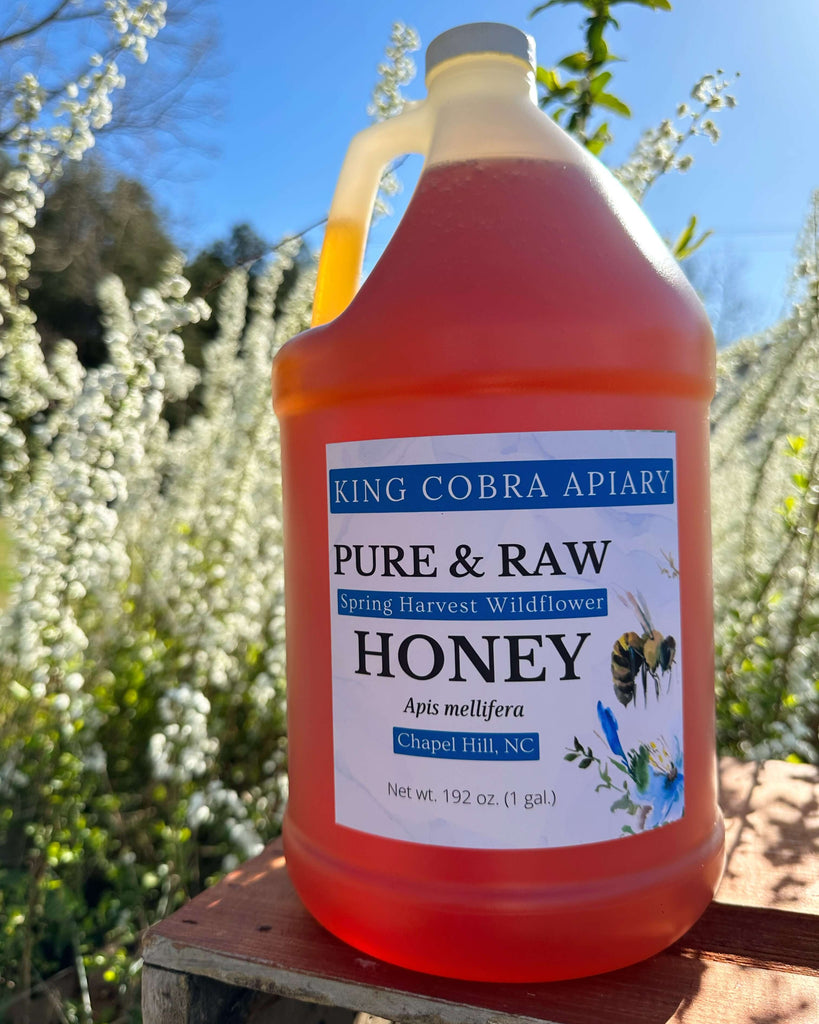 North Carolina Honey - NC Honey - Local Honey - Honey Near Me - 1 Gallon NC Honey - NC Bee Farm - Beekeeper Near Me - Chapel Hill Honey