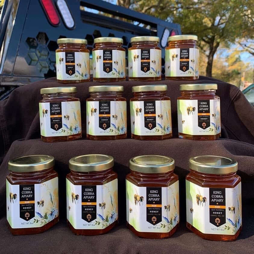 Raw Wildflower Honey - 12 Pack - 8 oz - North Carolina Honey